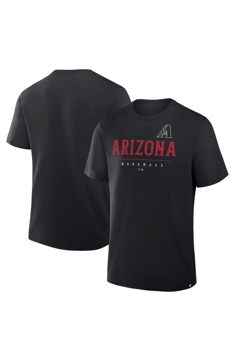 FANATICS Men's Fanatics Black Arizona Diamondbacks Color Pop Legacy Clubhouse T-Shirt, Main, color, Black
