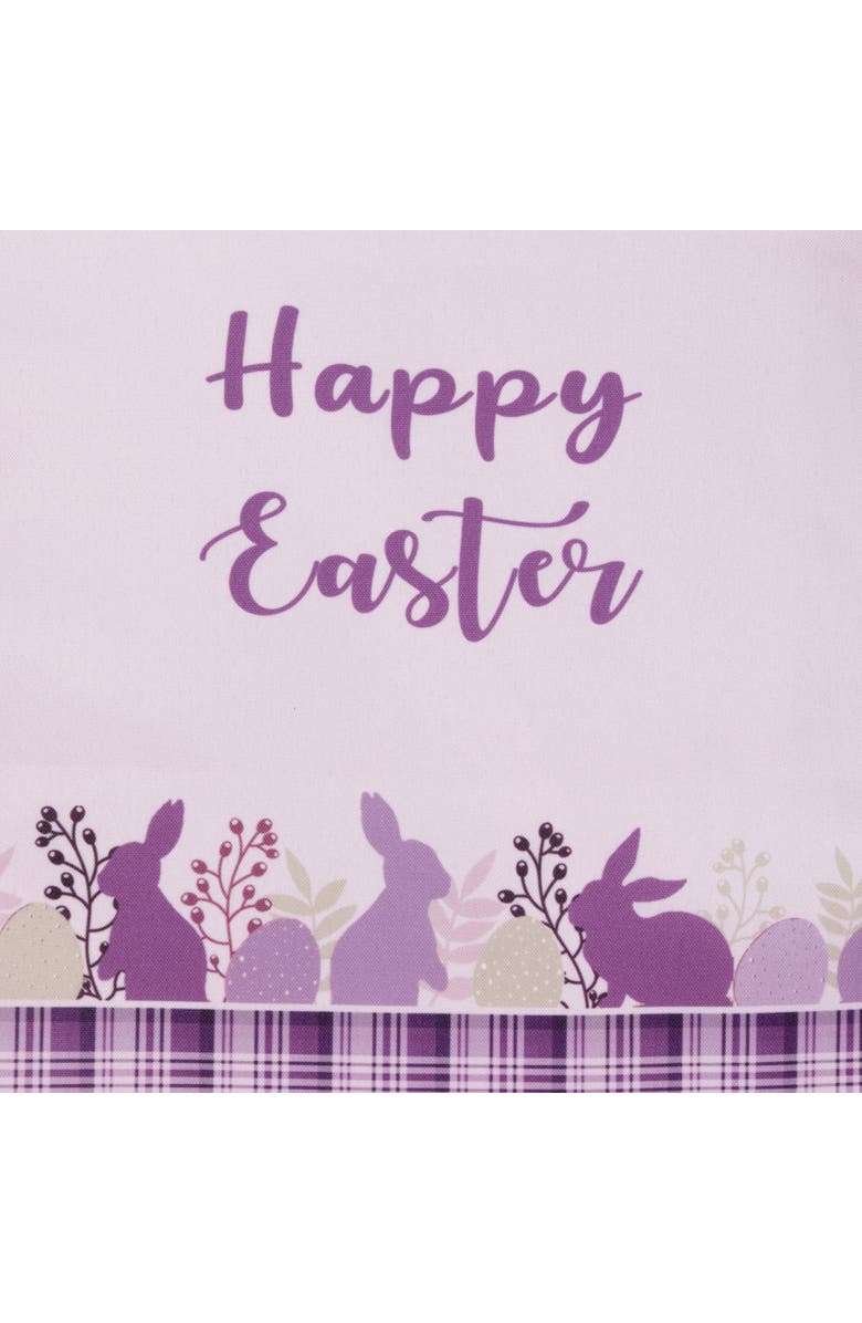 Northlight Happy Easter Plaid Table Runner - 72" - Purple, Alternate, color, Purple