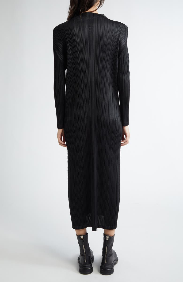 Pleats Please Issey Miyake Monthly Colors January Pleated Long Sleeve Dress, Alternate, color,