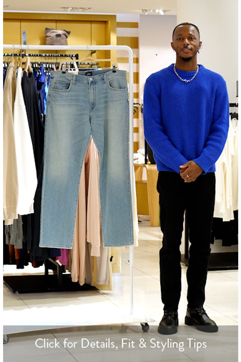 Elijah Relaxed Straight Leg Cotton & Cashmere Jeans video