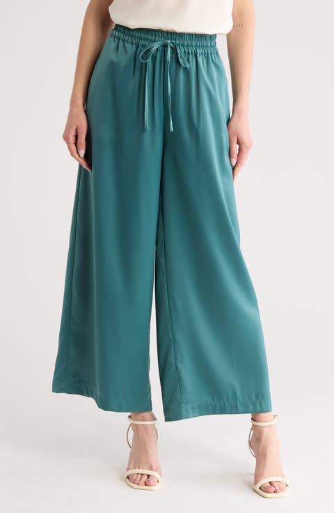 Wide Leg Satin Pants