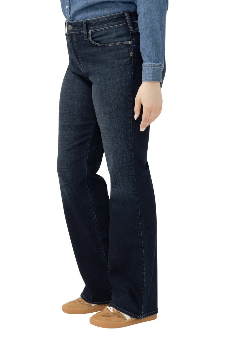 Suki Curvy Mid Rise Bootcut Jeans, Alternate, color, AMORA