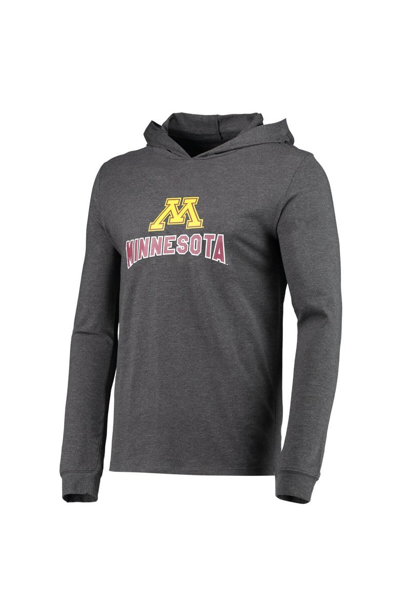 CONCEPTS SPORT Men's Concepts Sport Maroon/Heather Charcoal Minnesota Golden Gophers Meter Long Sleeve Hoodie T-Shirt & Jogger Pajama Set, Alternate, color, Maroon