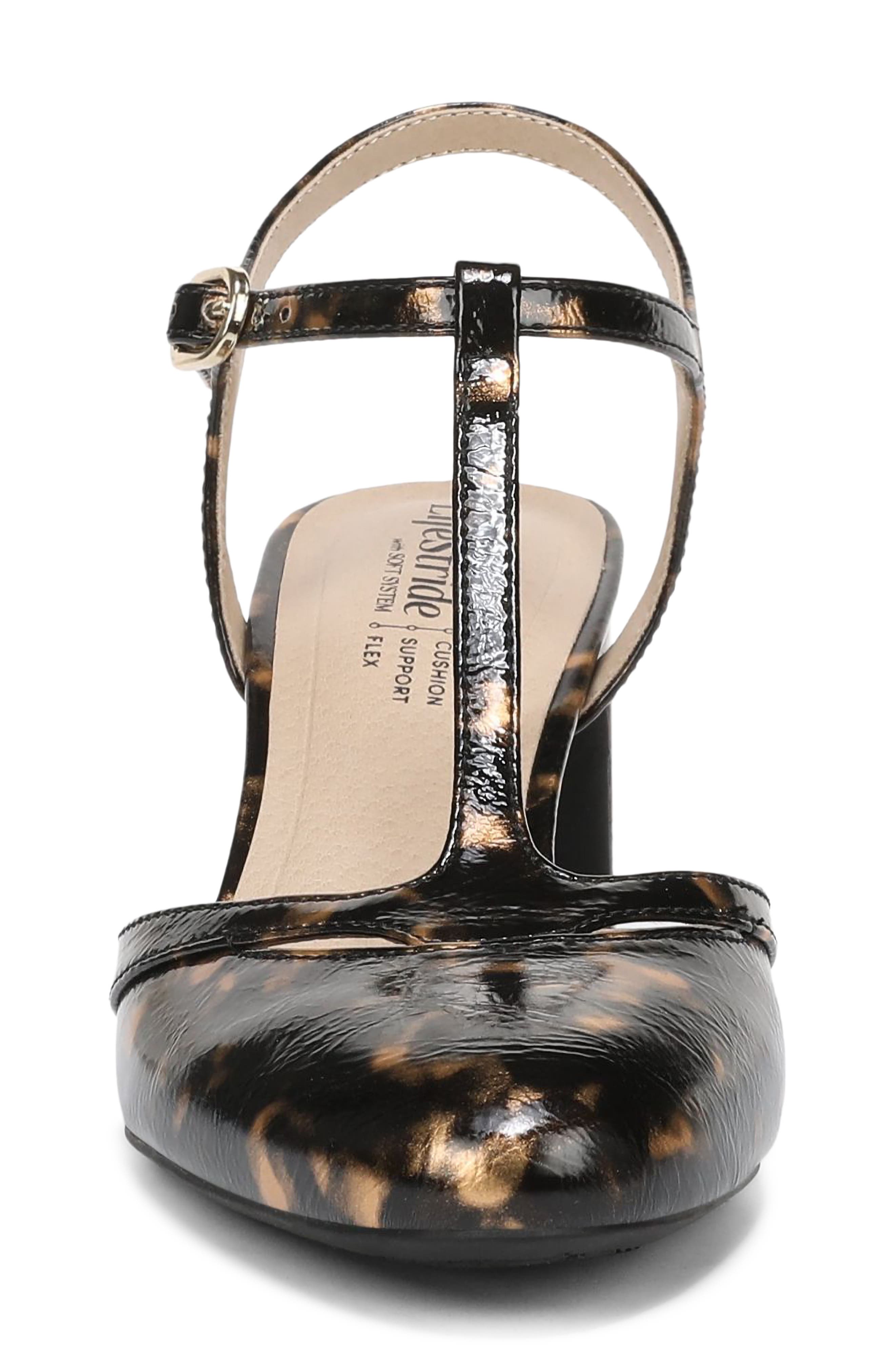 LifeStride Toni Ankle Strap Pump, Alternate, color, Black Multi