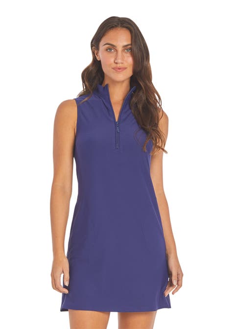 1/4 Zip Sleeveless Sport Dress
