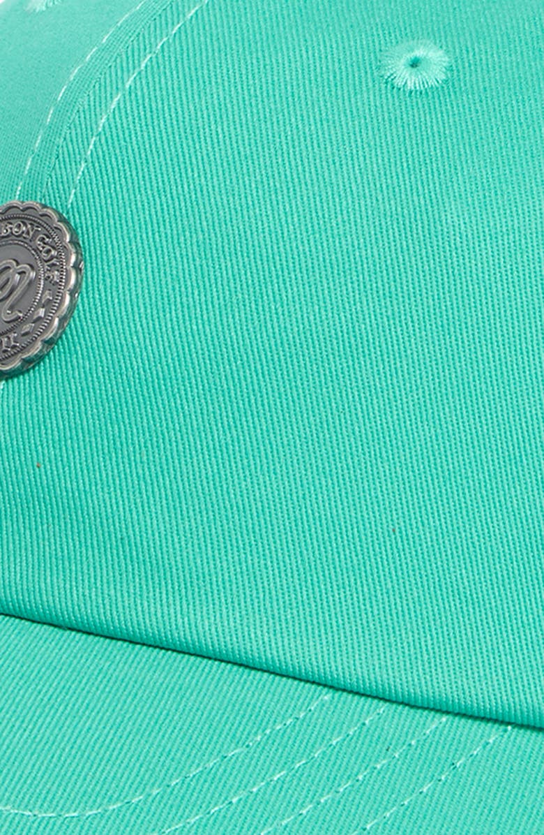 Malbon Golf Stamp Adjustable Dad Cap, Alternate, color, Marine Green