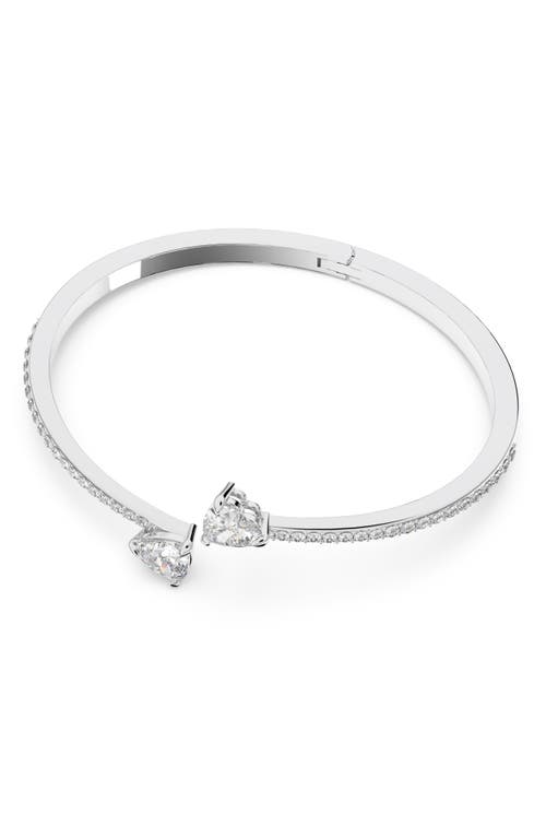 Swarovski Mesmera Attract Crystal Heart Bangle Bracelet