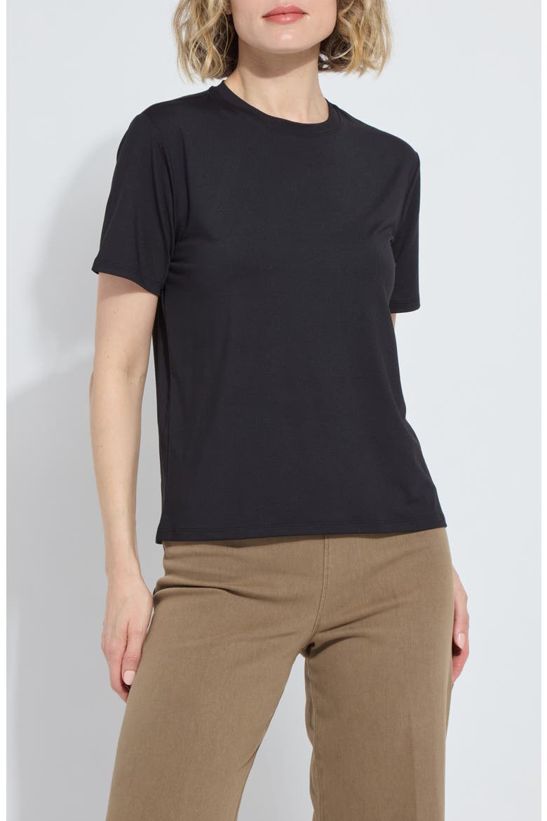 Boxy Jersey T-Shirt, Main, color, BLACK