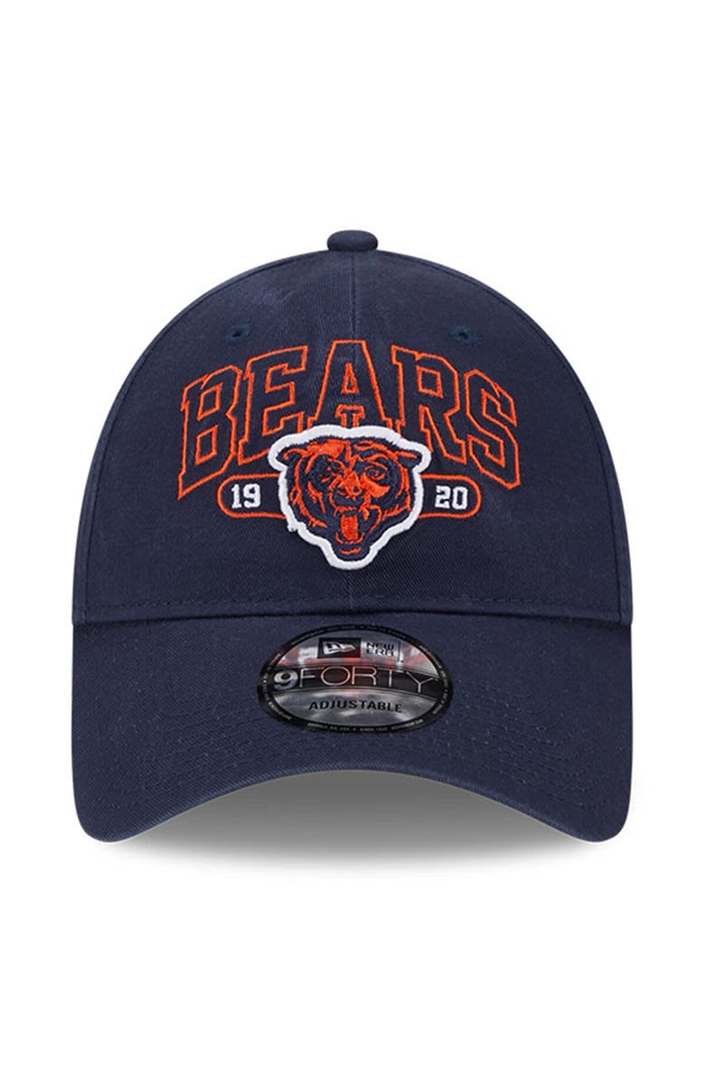 New Era Men's New Era Navy Chicago Bears Outline 9FORTY Snapback Hat, Alternate, color, 