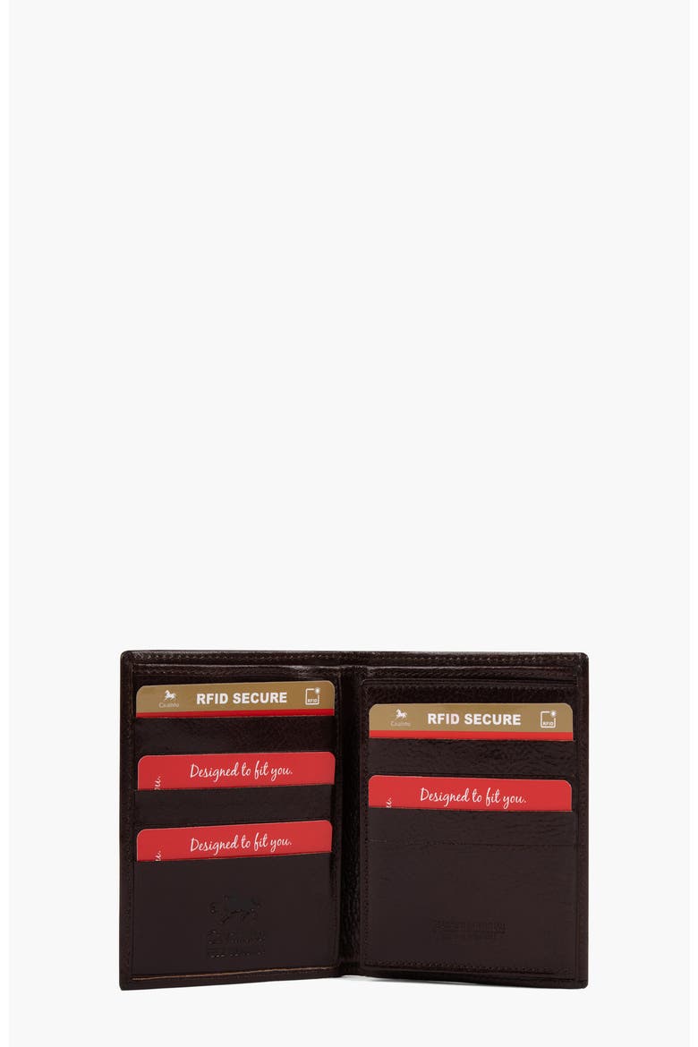 Gentleman Trifold Leather Wallet 582, Alternate, color, Brown