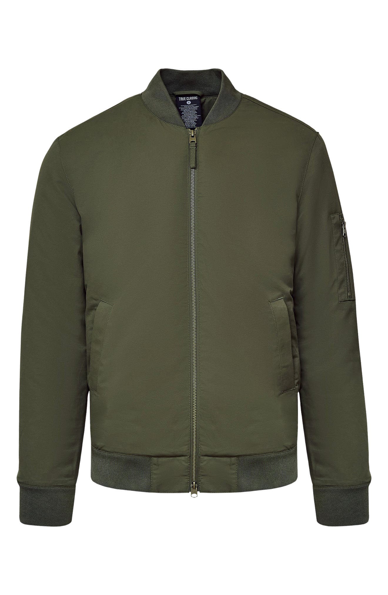 Мужские True Classic Water Resistant Cotton Blend Bomber Jacket — фото 4