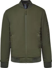 True Classic Water Resistant Cotton Blend Bomber Jacket