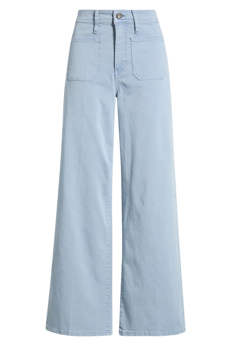 Le Slim Palazzo Harbor Pocket High Waist Wide Leg Jeans, Main, color, SKY BLUE