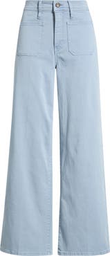 FRAME Le Slim Palazzo Harbor Pocket High Waist Wide Leg Jeans