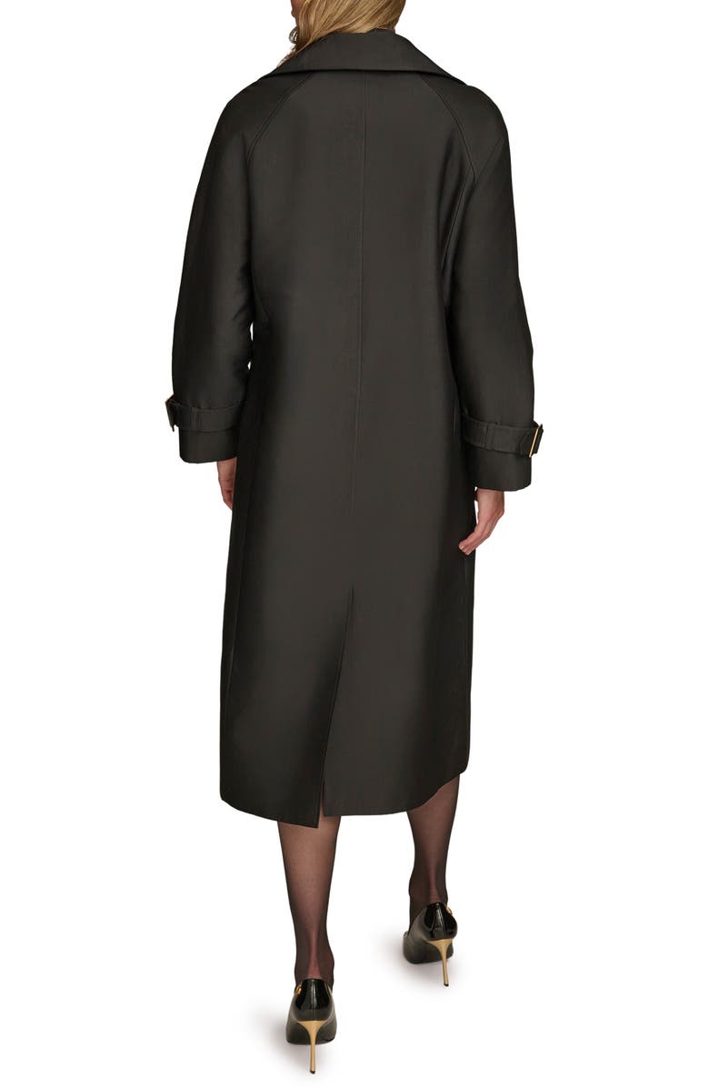 Donna Karan New York Double Breasted Trench Coat, Alternate, color, Black