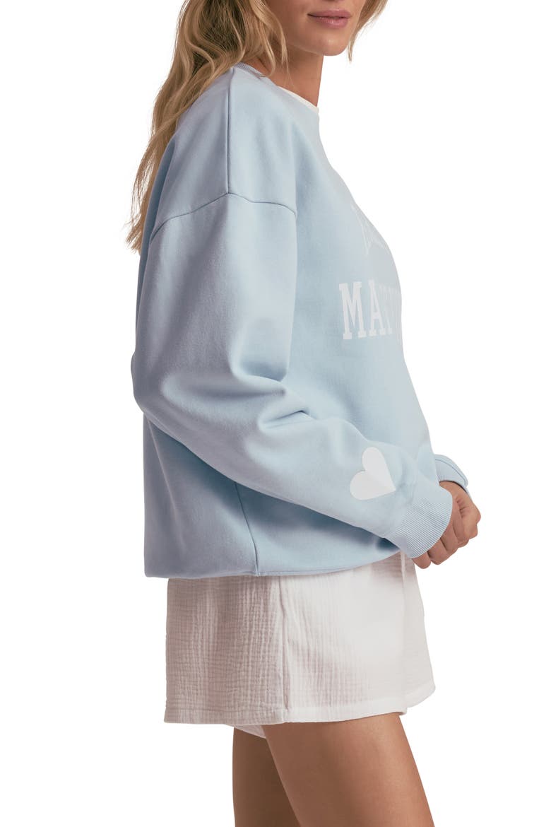 Favorite Maid of Honor Cotton Blend Sweatshirt, Alternate, color, SKY BLUE