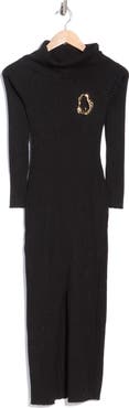 Madden Girl Buckle Detail Ribbed Midi Dress