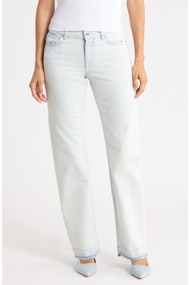 Getali Straight Leg Jeans, Main, color, TURQUOISE/ AQUA