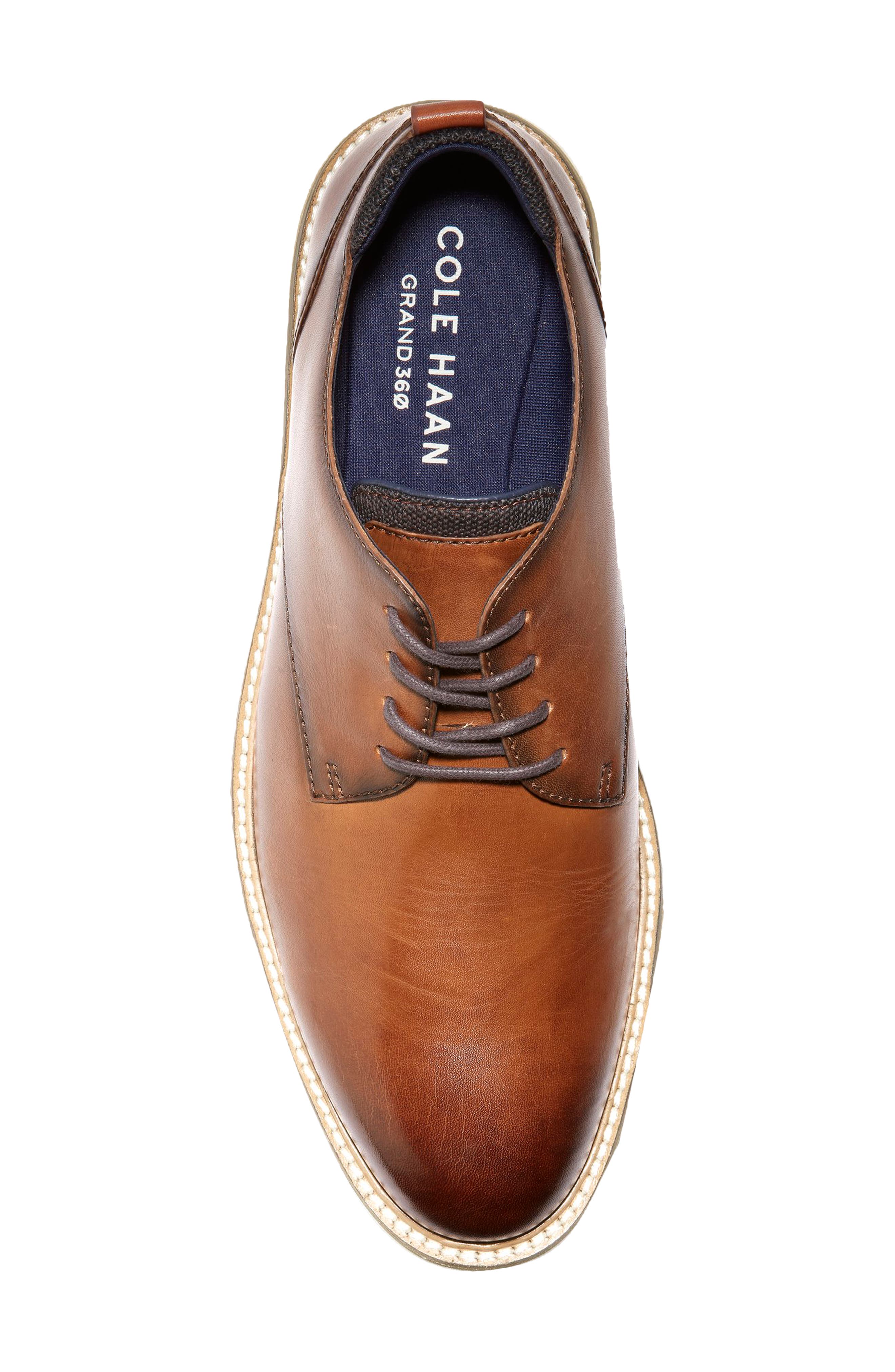 Cole Haan Osborn Plain Toe Derby, Alternate, color, British Tan / Ivory