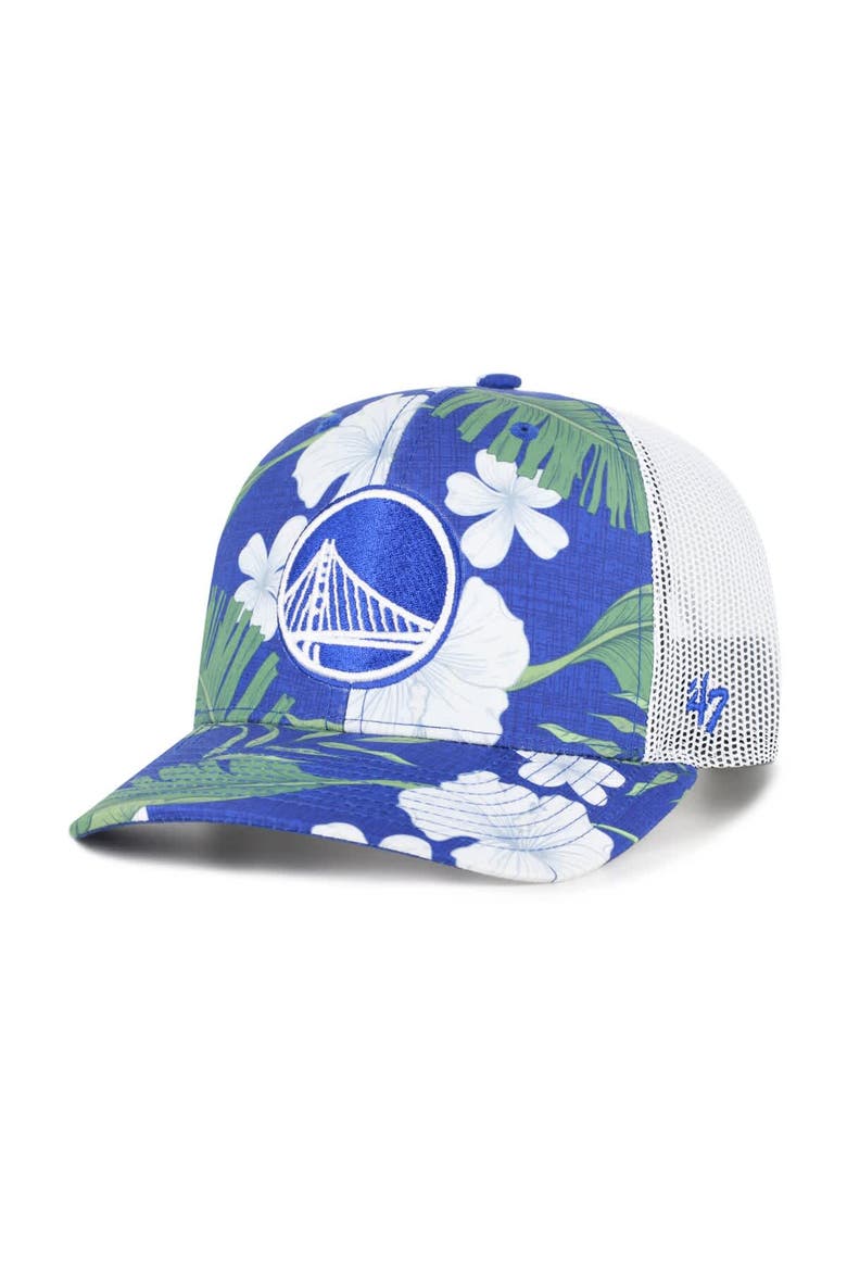 Men's '47  Royal Golden State Warriors Beach Side Trucker Adjustable Hat, Main, color, Royal