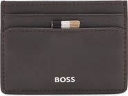 HUGO Zair Bonded Leather Card Holder