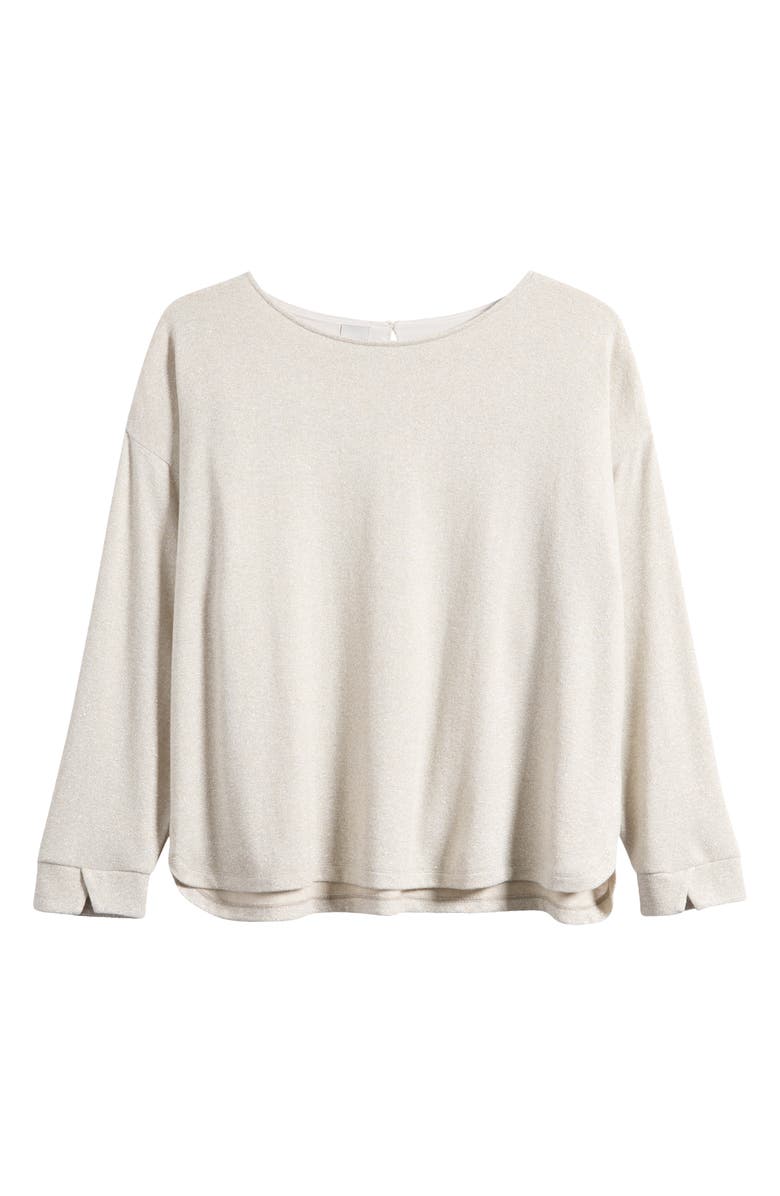 NIC+ZOE Everyday Sparkle Relaxed Fit Top, Alternate, color, Neutral Mix