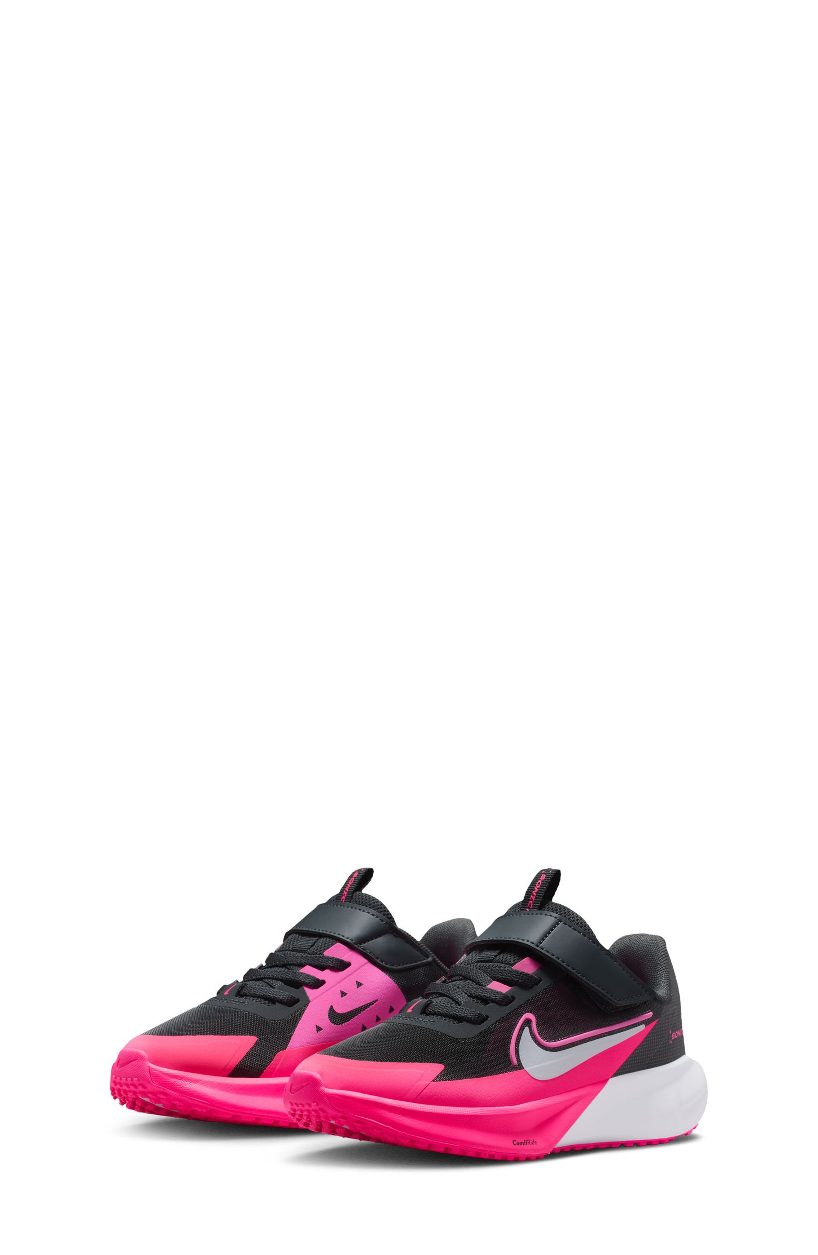 Nike Kids
 Sonic Fly Running Shoe, Main, color, Off Noir/ Crimson/ Pink