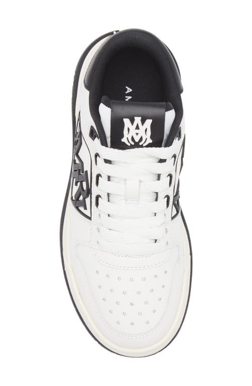 Amiri Classic Low Sneakers In White Leather In White Black