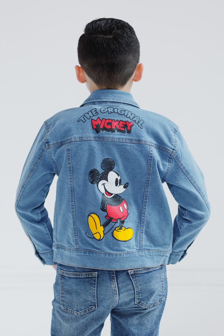 Mickey Mouse & Friends Denim Jacket Overalls and Pants, Alternate, color, Mickey Mouse Blue