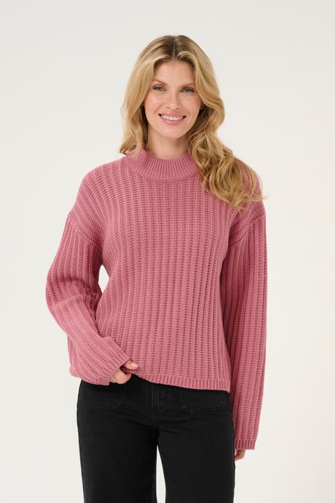 KAbess Crew Neck Long Sleeve Pullover