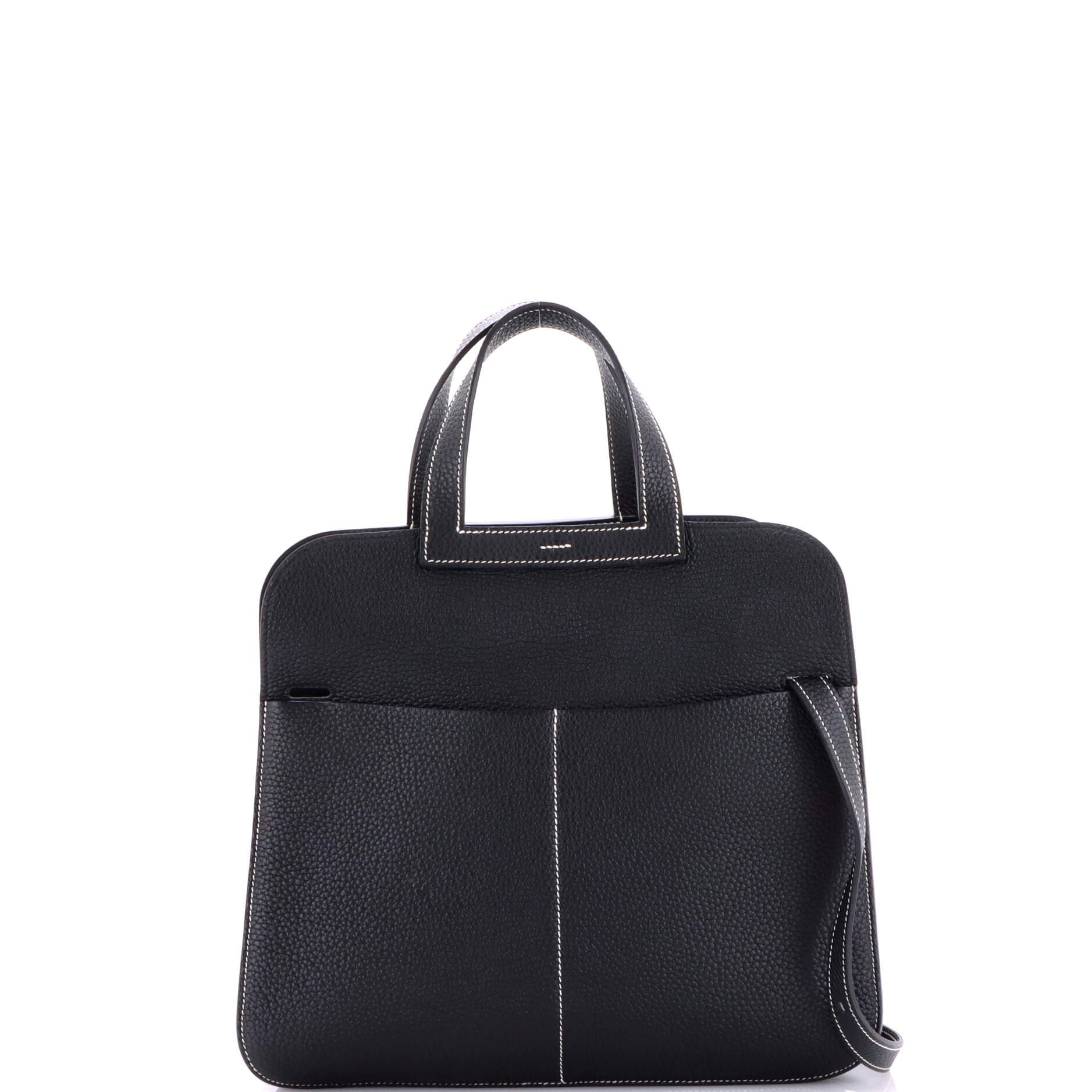Pre-Owned Hermes Halzan Bag Clemence 31, Alternate, color, Noir