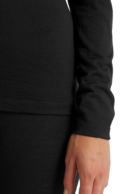 Icebreaker 200 Oasis Merino Wool Half Zip Pullover In Black
