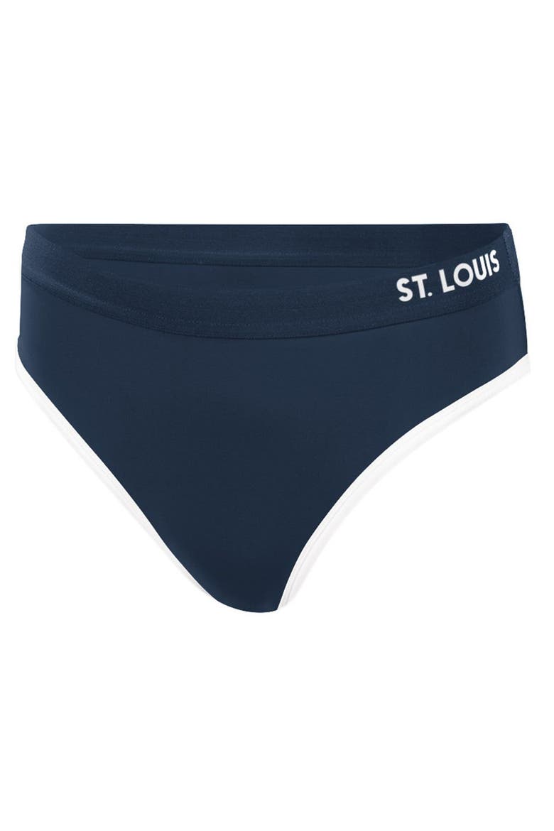 Women's G-III 4Her by Carl Banks Navy St. Louis Cardinals Southpaw Bikini Bottom, Alternate, color, Navy