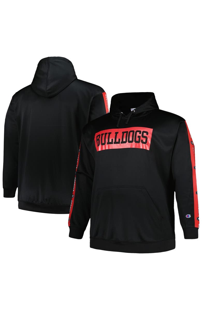 PROFILE Men's Profile Black Georgia Bulldogs Big & Tall Fleece Pullover Hoodie, Main, color, 
