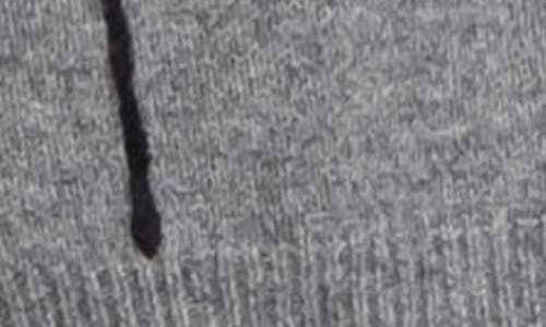 Blu Pepper Stripe Turtleneck Sweater In Heather Grey