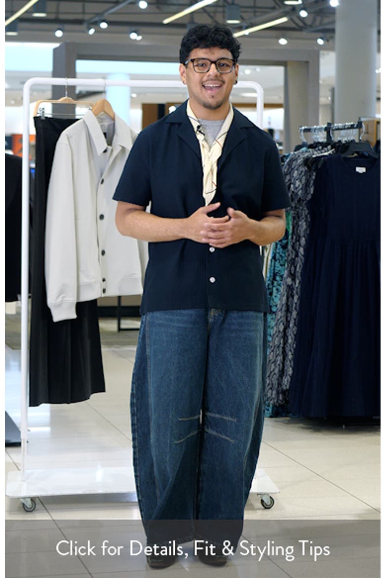 Kadin Short Sleeve Stretch Button-Up Shirt video