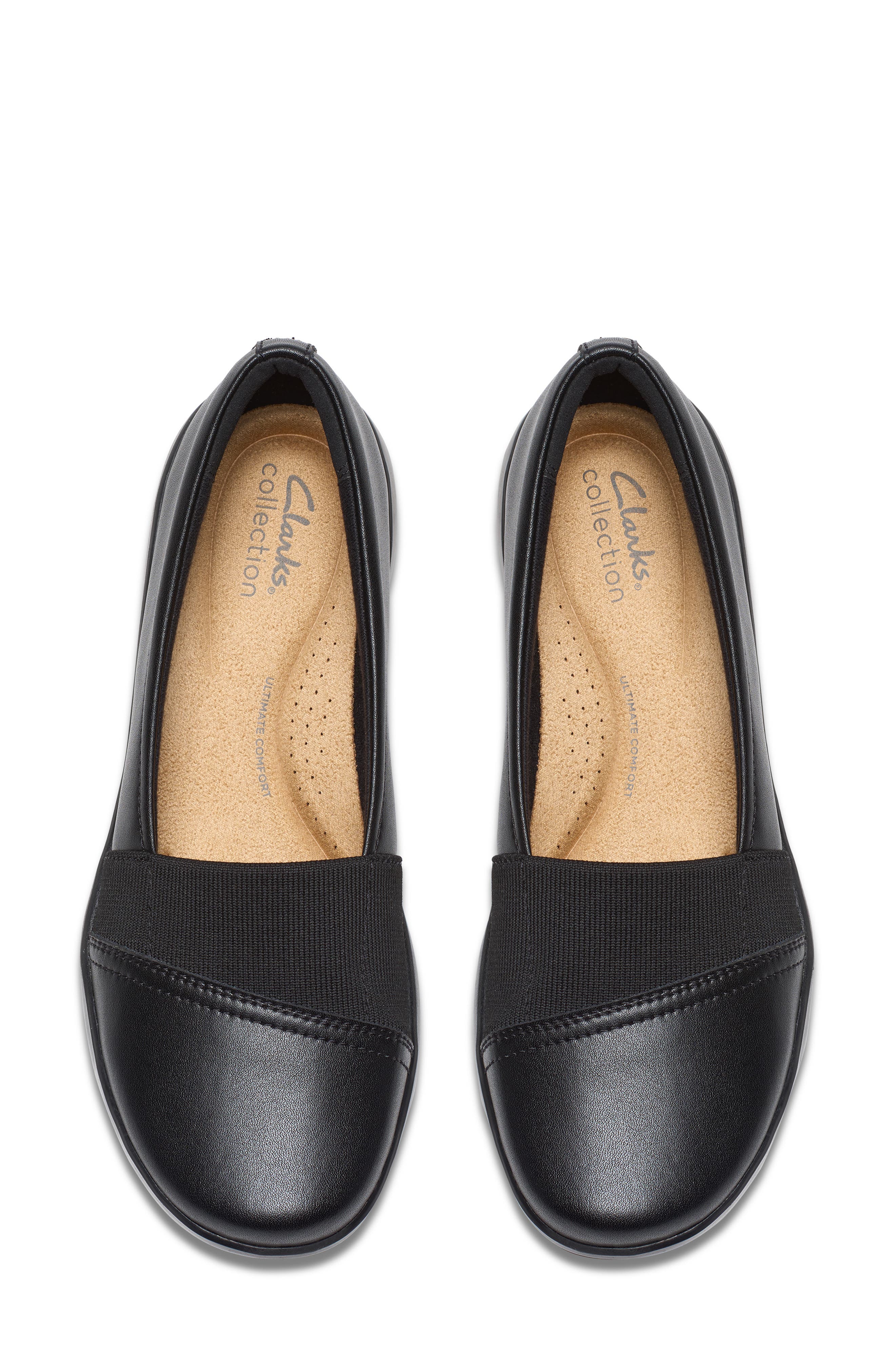 Clarks<sup>®</sup> Kaetlyn Rhea Loafer, Alternate, color, Black Leather