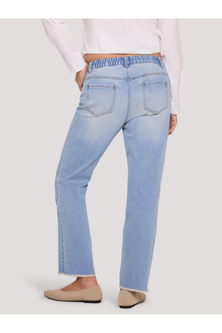 Under the Belly Slim Straight Leg Jeans, Alternate, color, Light Wash