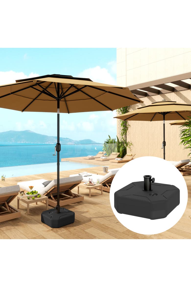 Patio Umbrella Base Holder, Alternate, color, Black