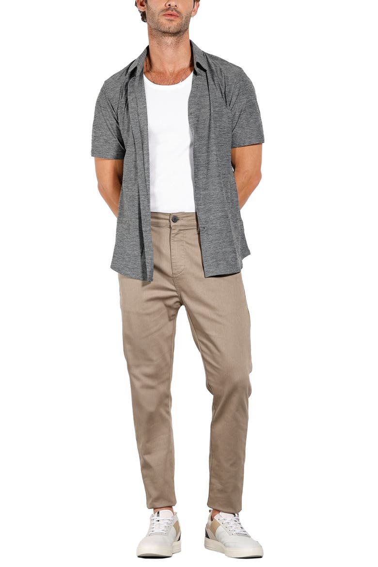 New Melange Short Sleeve Tech Shirt, Alternate, color, Grey