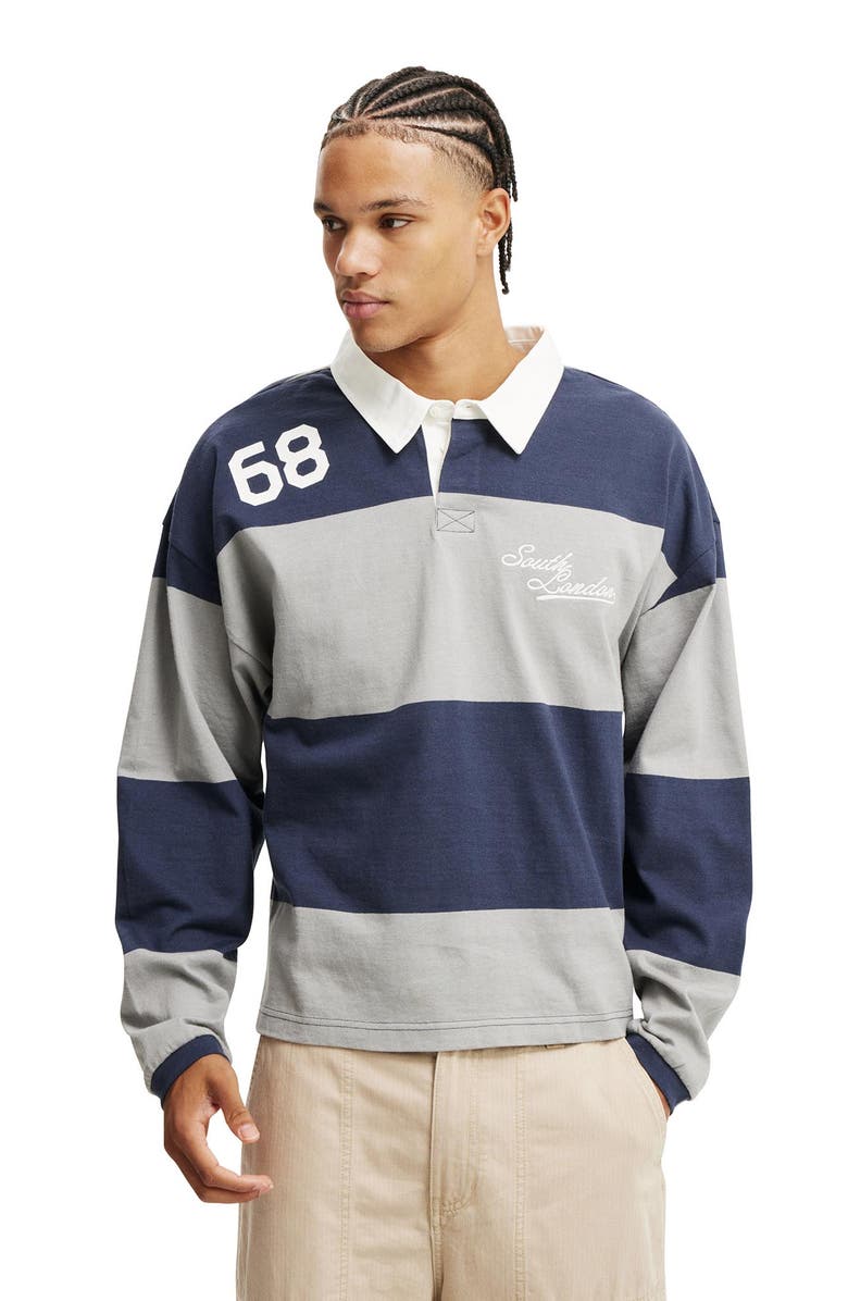 Cotton On Men's Cropped Fit Rugby Polo, Main, color,