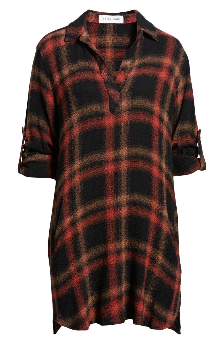 Bella Dahl Plaid Shirtdress, Alternate, color,
