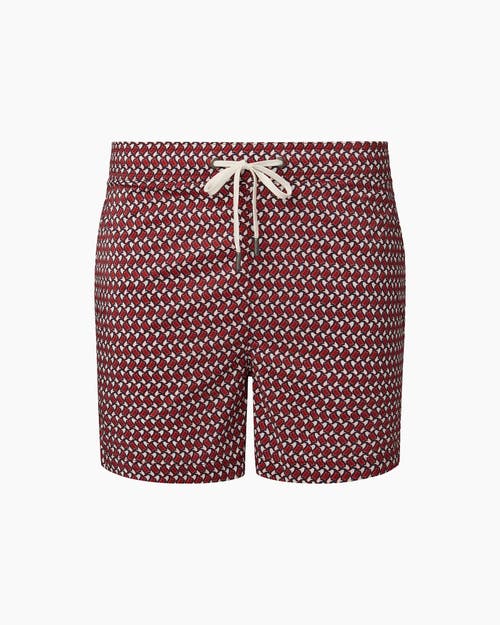 Onia Men's Charles Geometric Swim Trunks, 5" Inseam In Picante Multi