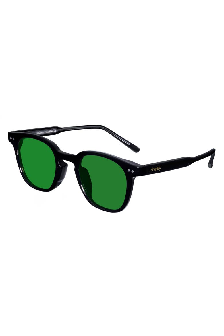 Alexander Polarized Sunglasses, Main, color, Black/Green