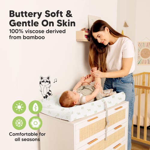 Keababies 2-pack Isla Changing Pad Covers In Elly