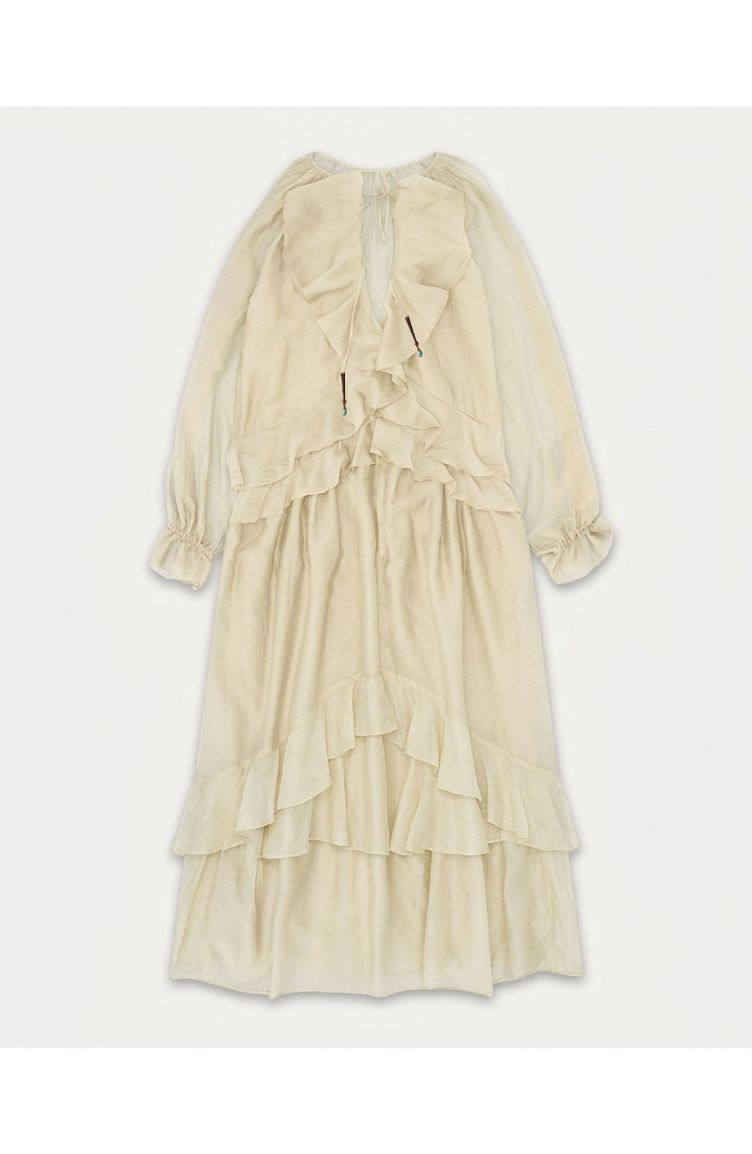 Ange Cotton Silk Caftan Dress - image 3