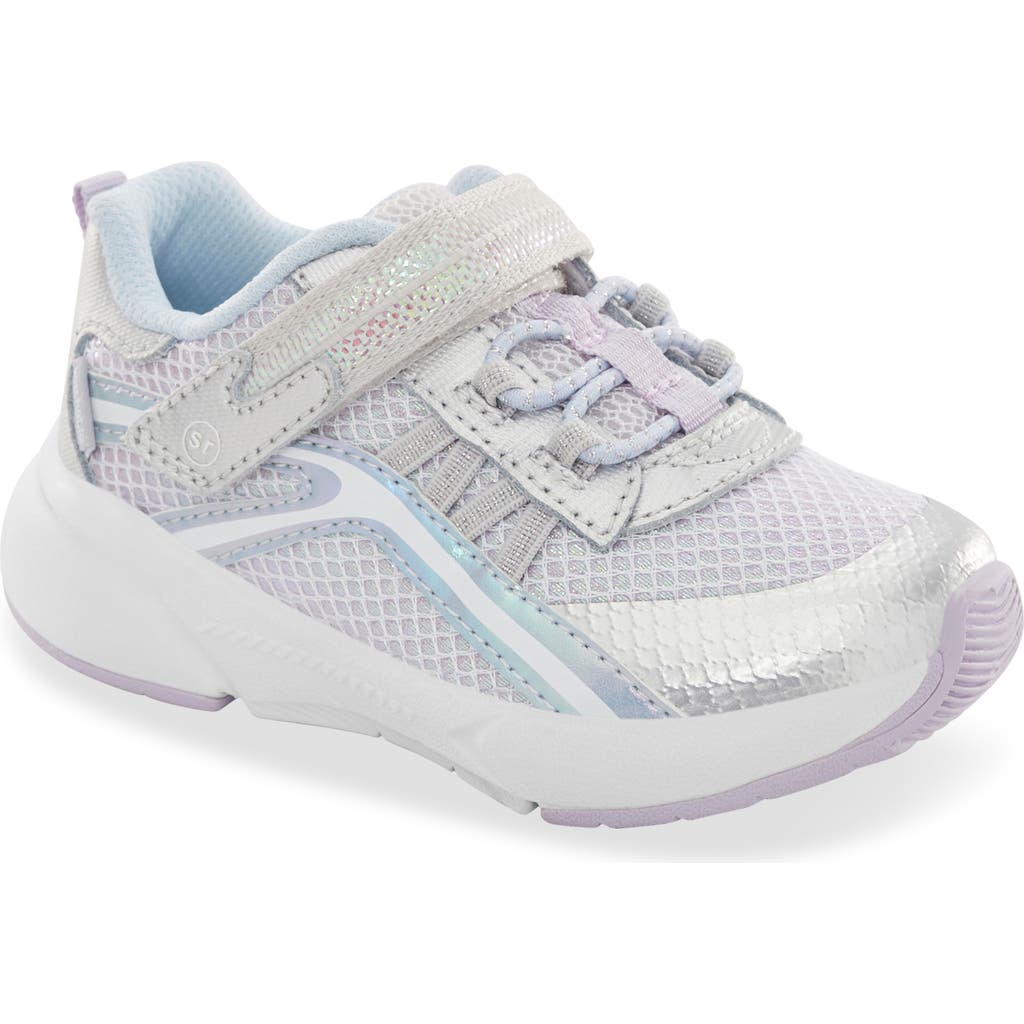 Stride Rite Kids' Made2play® Journey 3.0 Sneaker In Silver Sparkle