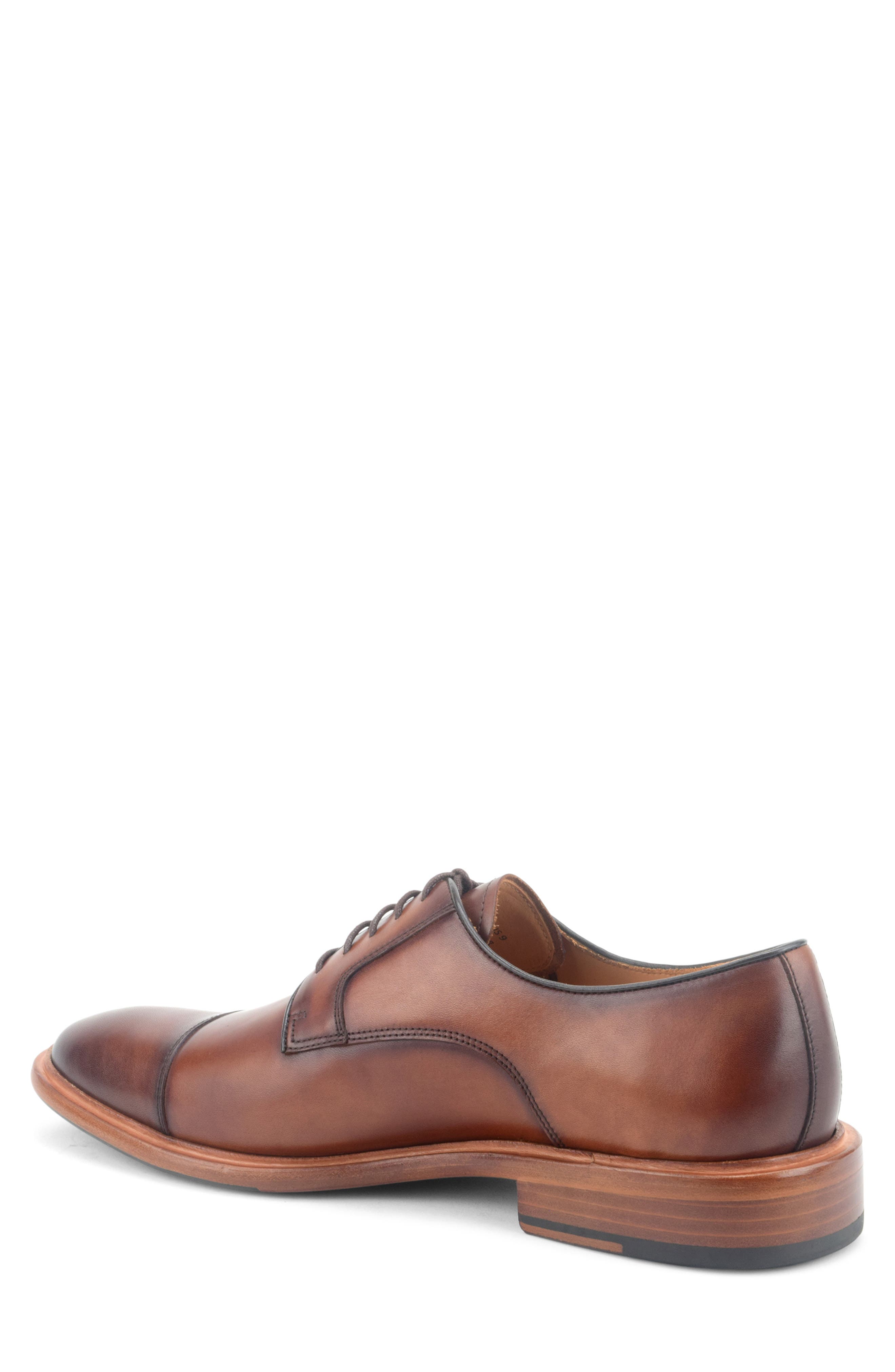 Ducasse Cap Toe Derby, Alternate, color, COGNAC