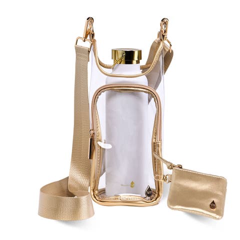 Clear Hydrobag Stadium Crossbody Bag With Rfid Pouch