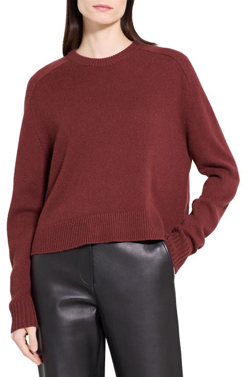 Cashmere Crewneck Crop Sweater